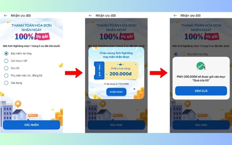 H&igrave;nh thức nhận PMH