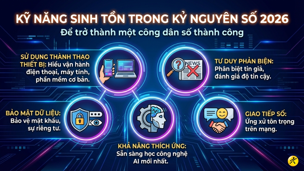 Kỹ năng sinh tồn trong kỷ nguy&ecirc;n số 