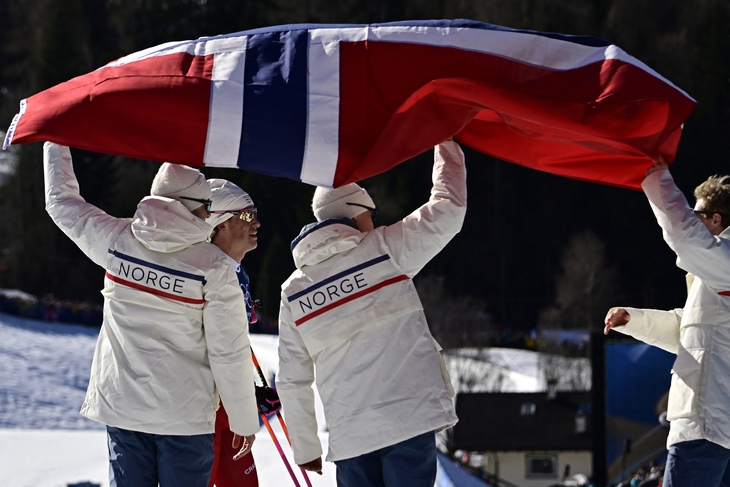 Na Uy thống trị bảng xếp hạng Olympic mùa đông 2026