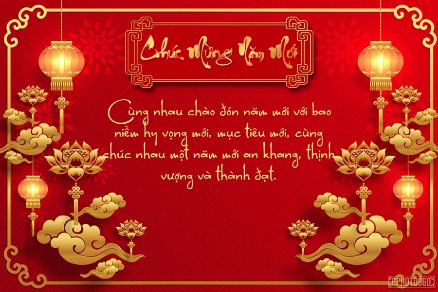 Thiệp chúc mừng năm mới mẫu 21