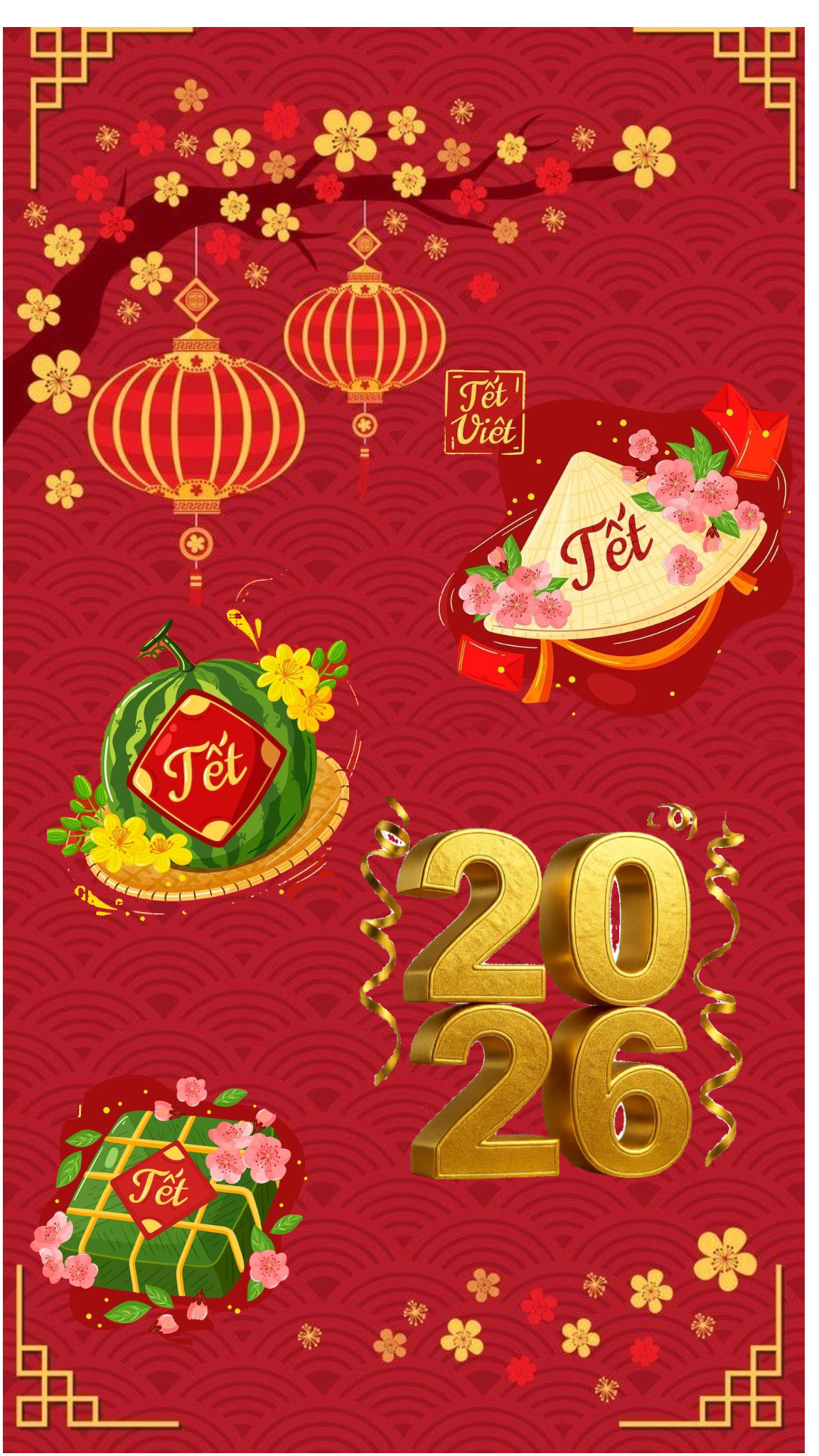 Thiệp chúc mừng năm mới mẫu 24