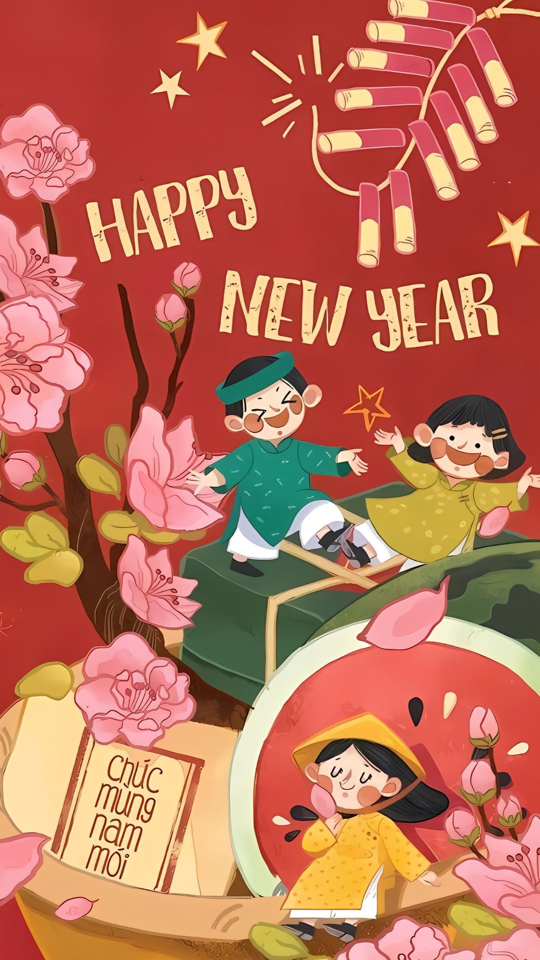 Thiệp chúc mừng năm mới mẫu 25