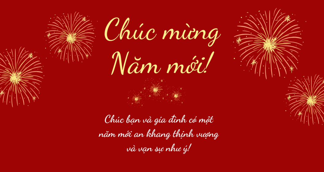 Thiệp chúc mừng năm mới mẫu 1