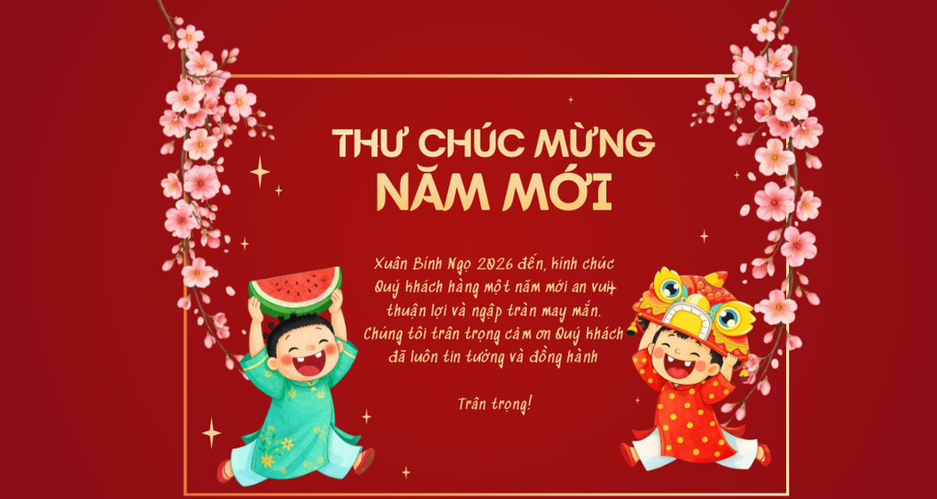 Thiệp chúc mừng năm mới mẫu 10