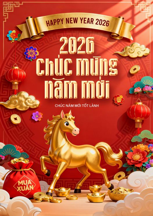 Thiệp chúc mừng năm mới mẫu 13