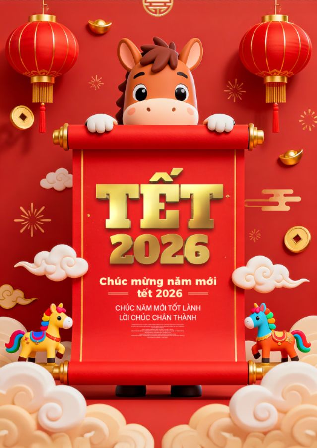 Thiệp chúc mừng năm mới mẫu 15