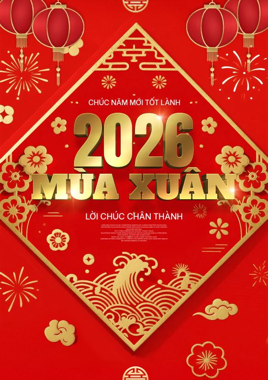 Thiệp chúc mừng năm mới mẫu 18