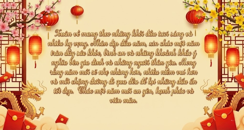 Mẫu thư chúc Tết 2
