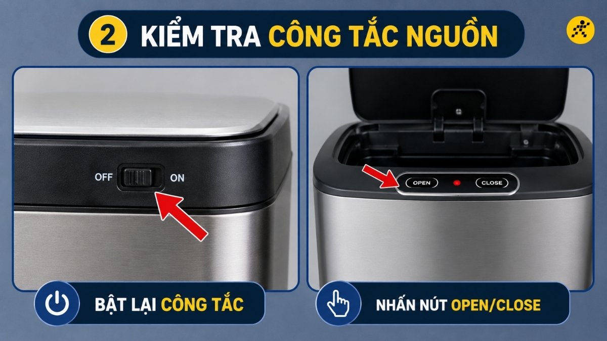 Kiểm tra công tắc nguồn Kiểm tra công tắc nguồn