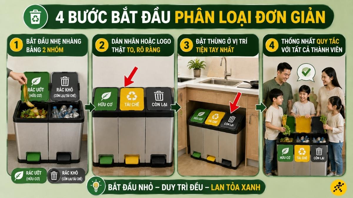 4 bước bắt đầu phân loại đơn giản 4 bước bắt đầu phân loại đơn giản