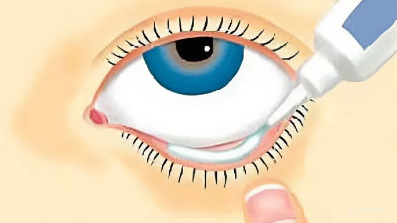 Thuốc mỡ tra mắt giúp bôi trơn mắt, giảm khô mắt
