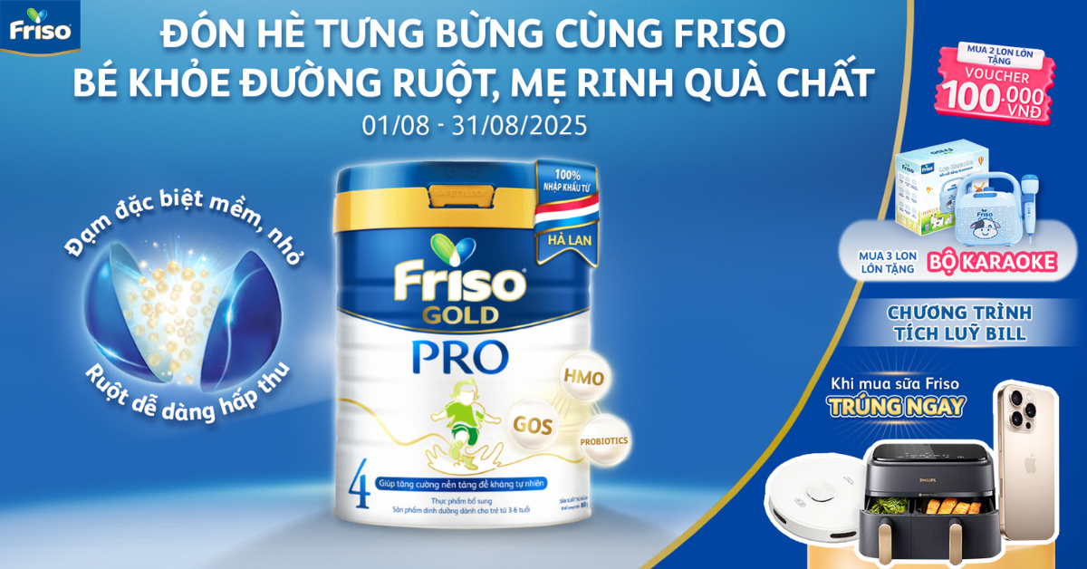 Tích luỹ hoá đơn sữa Friso