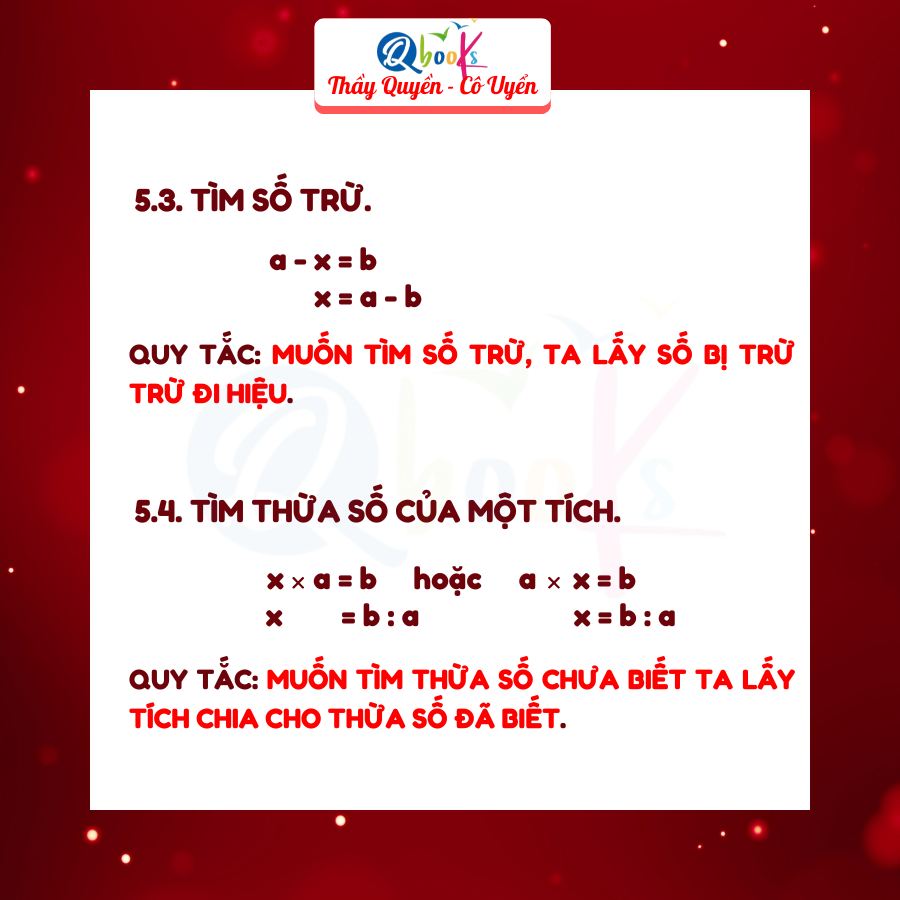 Phương pháp làm bài tìm X lớp 3