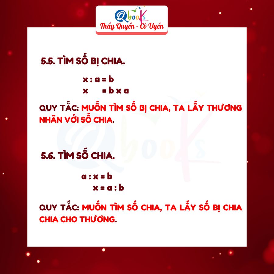 Phương pháp làm bài tìm X lớp 3