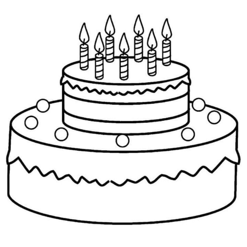 Tô màu bánh sinh nhật 9