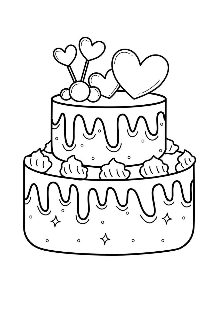 Tô màu bánh sinh nhật 28