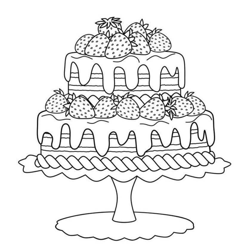 Tô màu bánh sinh nhật 26