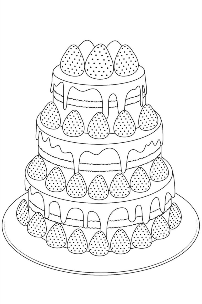 Tô màu bánh sinh nhật 27