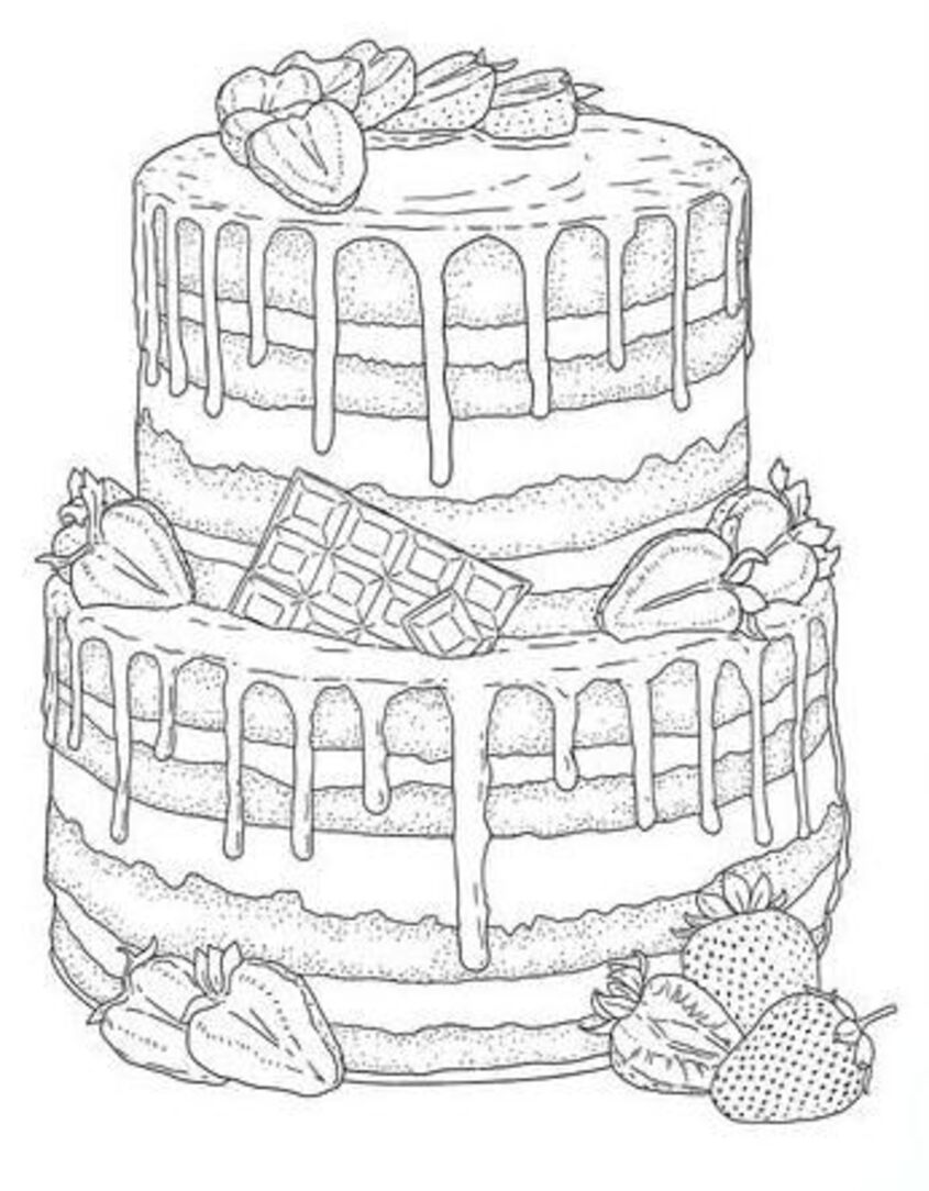 Tô màu bánh sinh nhật 29