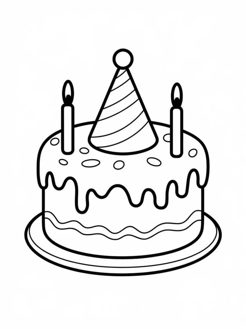 Tô màu bánh sinh nhật 33