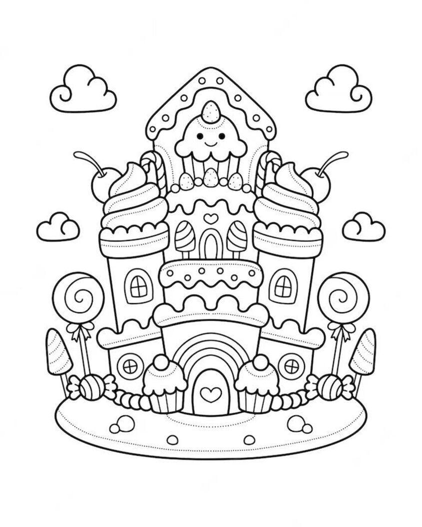 Tô màu bánh sinh nhật đáng yêu 20