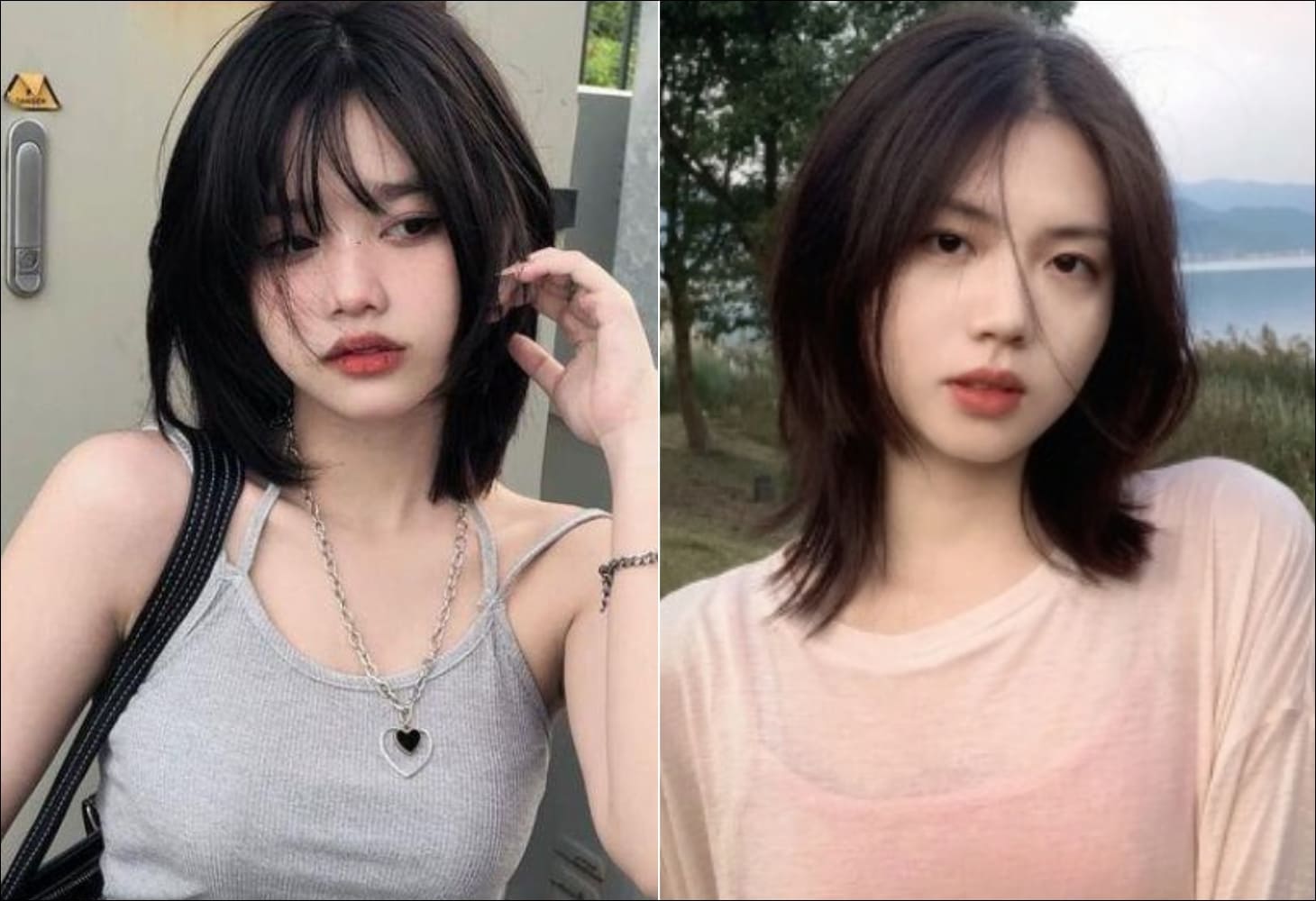 Kiểu tóc mullet nữ ngang vai dịu dàng, cá tính