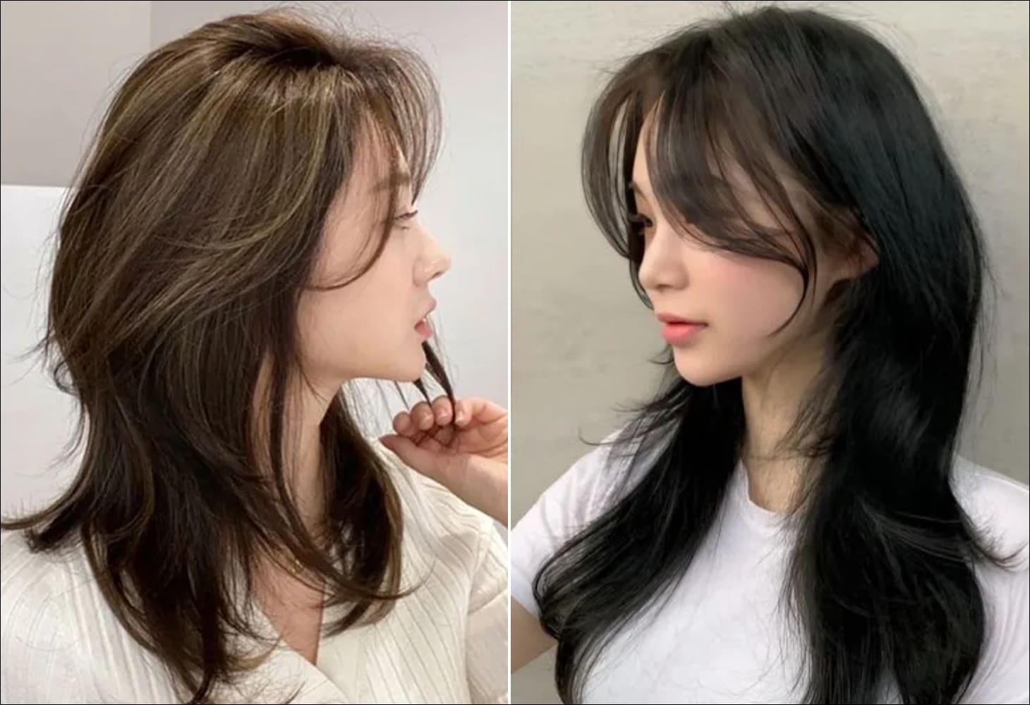 Kiểu tóc mullet nữ mái bay ngọt ngào