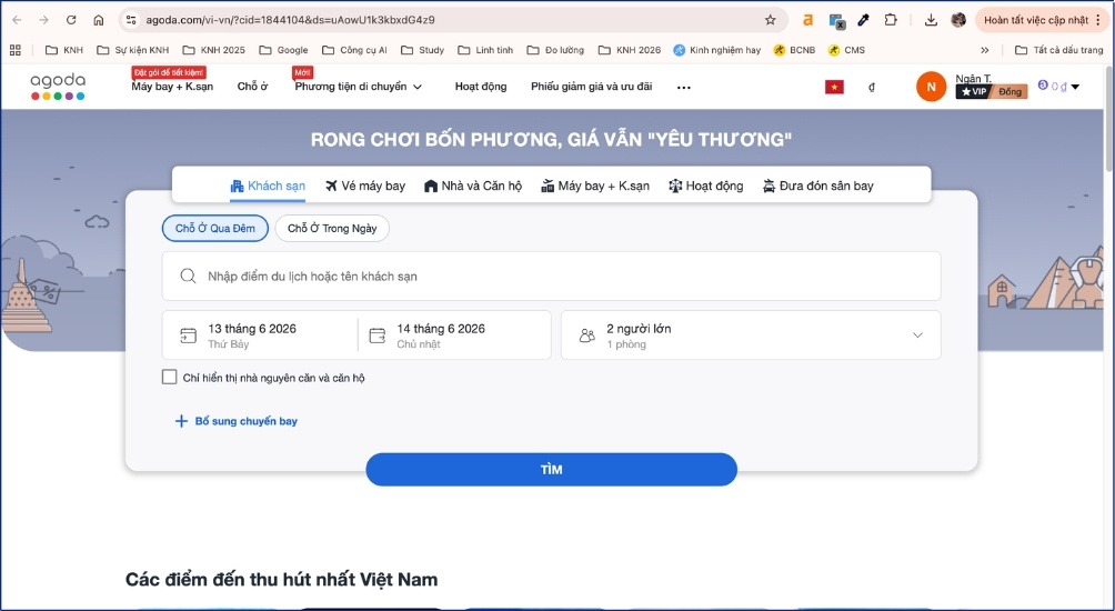 Website chính thức của Agoda Website chính thức của Agoda