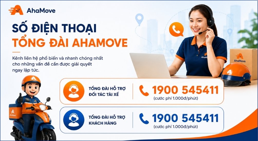 Số điện thoại tổng đài AhaMove