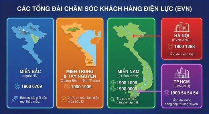 Hành khách cần lưu ý mỗi khu vực sẽ có một đầu số Hotline riêng biệt để tối ưu hóa việc xử lý thông tin tại địa phương