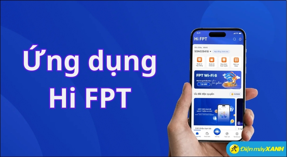 Hi FPT là ứng dụng CSKH miễn phí trên điện thoại thông minh, cho phép bạn tương tác trực tiếp với nhà mạng