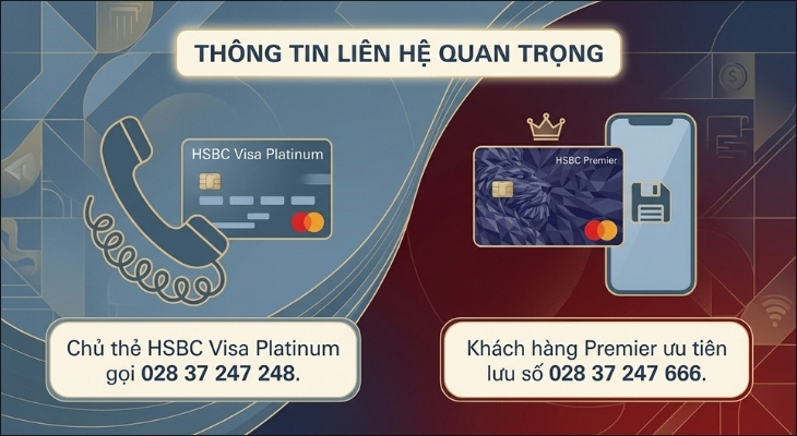 Hotline riêng biệt cho chủ thẻ Platinum và khách hàng Premier