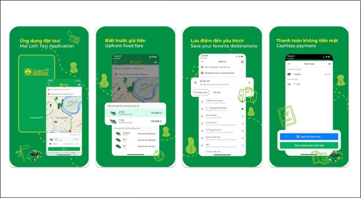 Ứng dụng Mai Linh Taxi trên điện thoại thông minh cho phép người dùng đặt xe, theo dõi trực tiếp vị trí của tài xế Ứng dụng Mai Linh Taxi trên điện thoại thông minh cho phép người dùng đặt xe, theo dõi trực tiếp vị trí của tài xế
