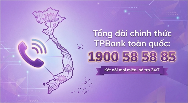 Số điện thoại chính thức được Ngân hàng Tiên Phong sử dụng trên toàn lãnh thổ Việt Nam là 1900 58 58 85