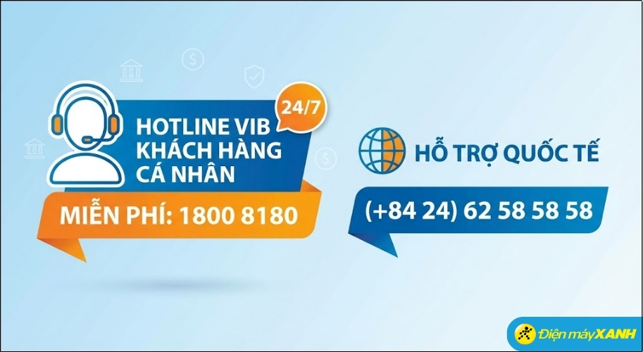 Hotline chính thức của ngân hàng VIB dành cho khách hàng cá nhân