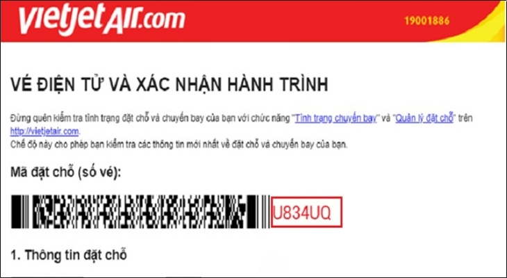 Bạn cần chuẩn bị sẵn mã đặt chỗ (PNR) gồm 6 ký tự, họ tên chính xác của hành khách và thông tin chuyến bay