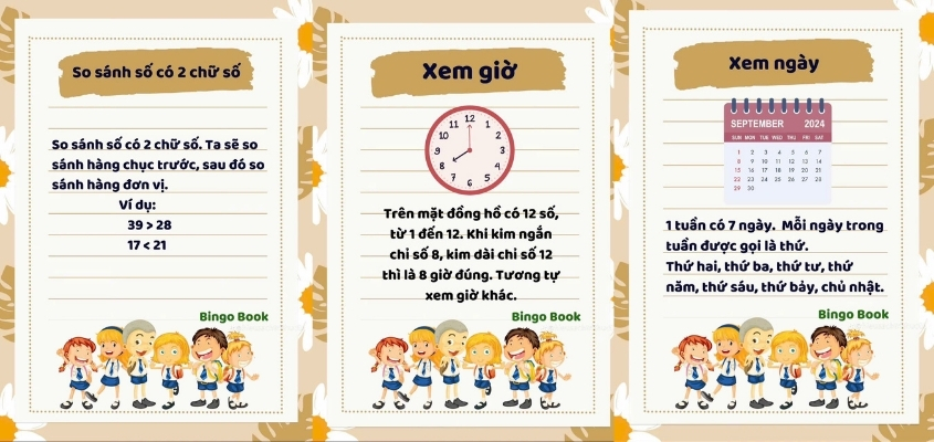 Tổng hợp kiến thức toán lớp 1