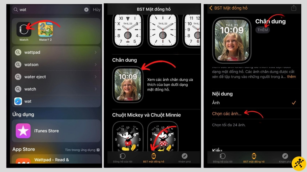 C&aacute;c bước thay đổi h&igrave;nh nền cho Apple Watch