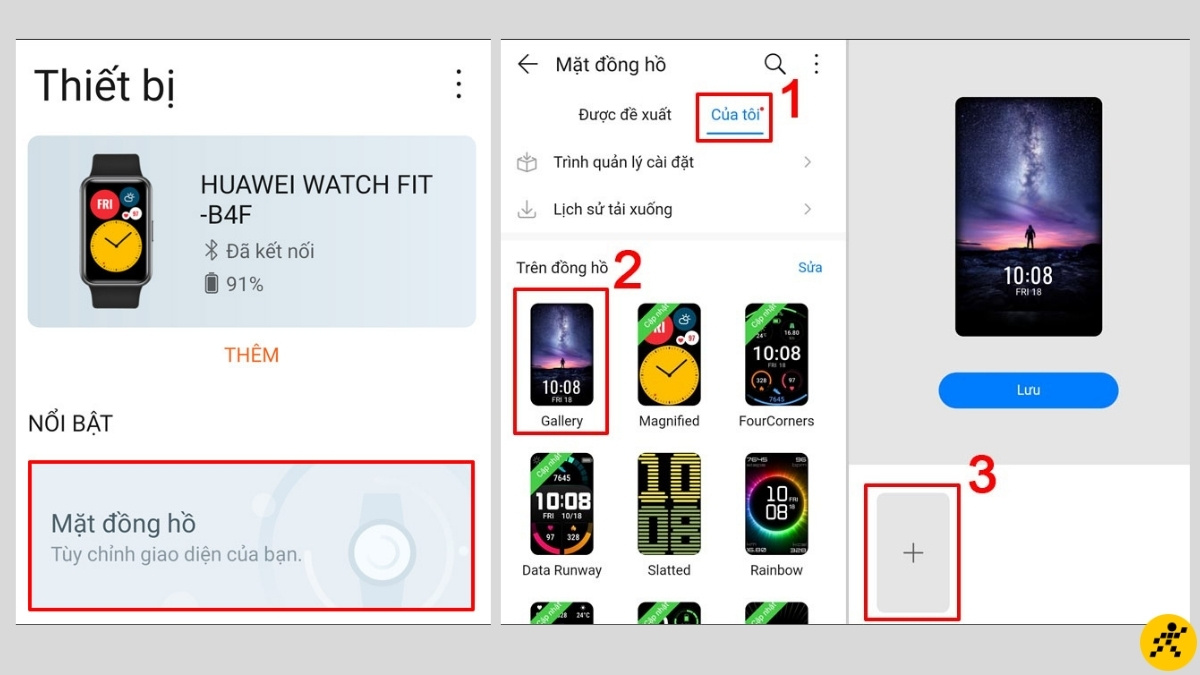 C&aacute;ch thay đổi h&igrave;nh nền cho đồng hồ Xiaomi v&agrave; Huawei