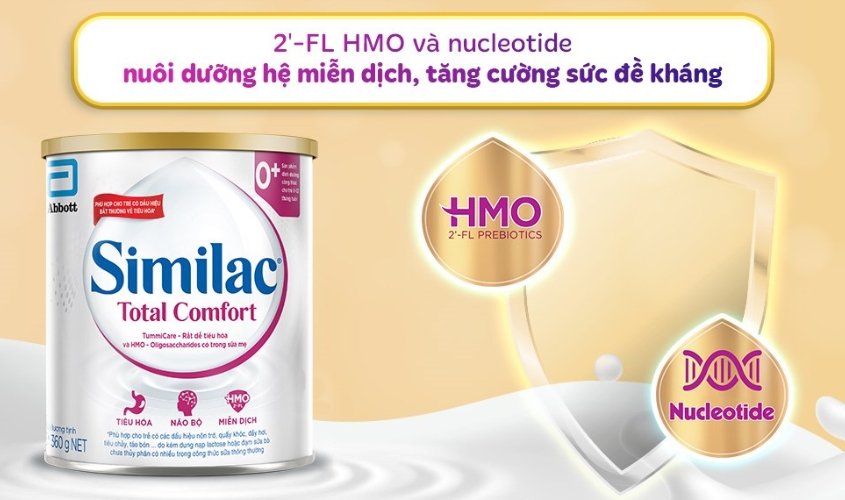Sữa bột Similac Total Comfort 0+ 360g (0 - 12 tháng) dành cho trẻ không dung nạp đường lactose