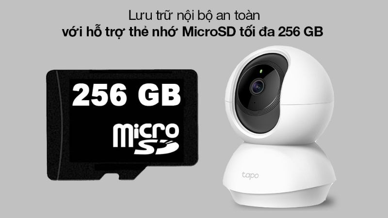 Dung lượng lưu trữ nội bộ an toàn với thẻ nhớ MicroSD 256 GB Dung lượng lưu trữ nội bộ an toàn với thẻ nhớ MicroSD 256 GB