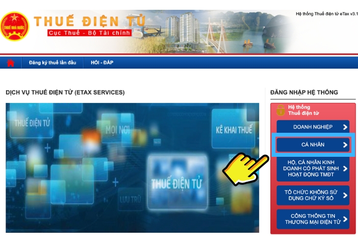 Tra cứu mã số thuế cá nhân bằng CCCD trên website Thuế điện tử