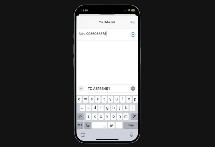 Soạn tin nhắn để tra cứu giấy phép lái xe