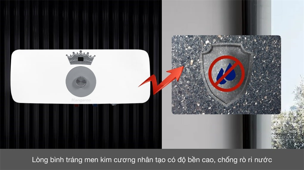 Lòng bình tráng men kim cương nhân tạo