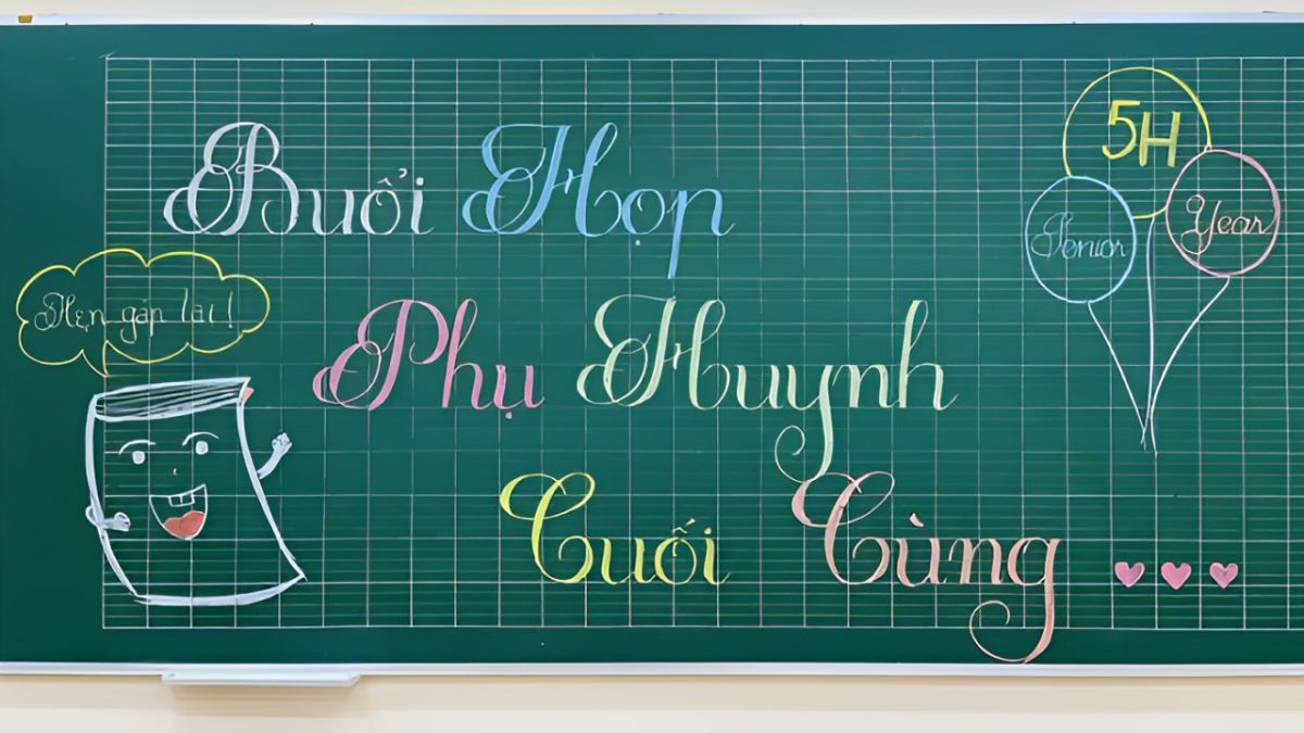 Bảng trang trí họp phụ huynh - 4