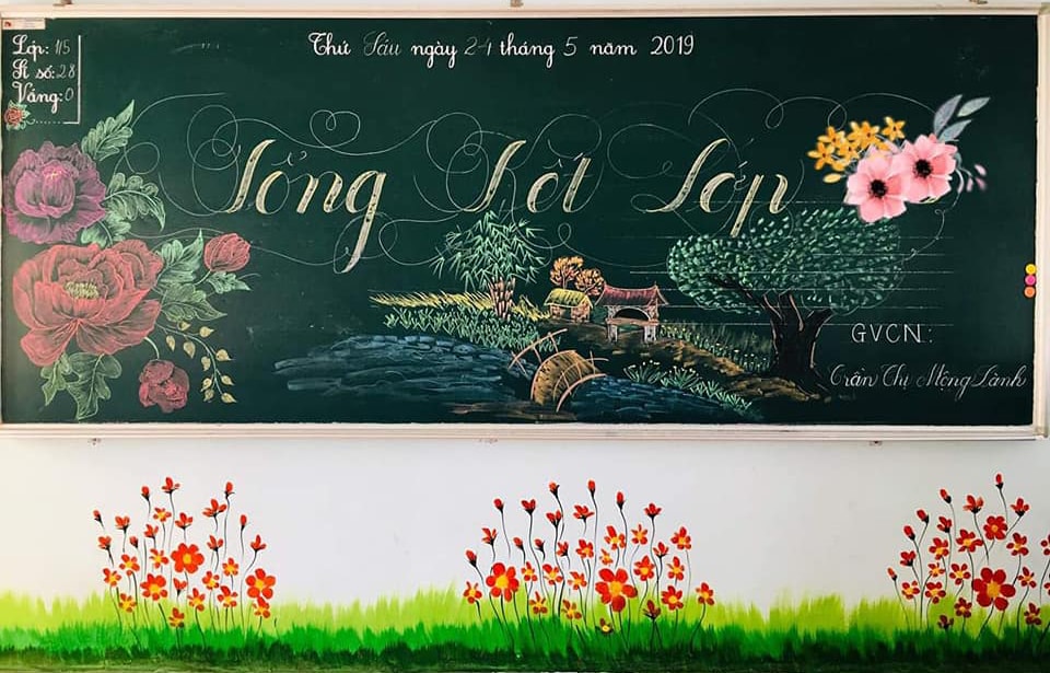 Trang trí bảng tổng kết năm học đẹp - 5