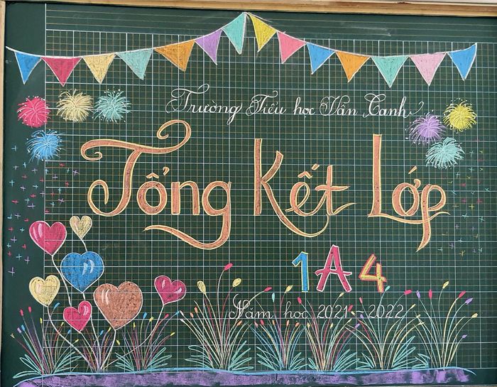 Trang trí bảng tổng kết năm học đẹp - 6