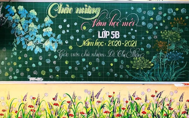 Trang trí bảng chào mừng năm học mới đẹp - 1