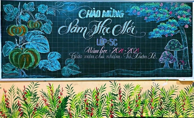 Trang trí bảng chào mừng năm học mới đẹp - 3