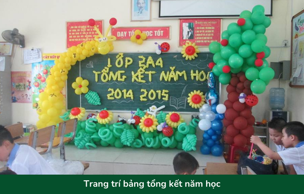 Trang trí bảng tổng kết năm học đẹp - 8